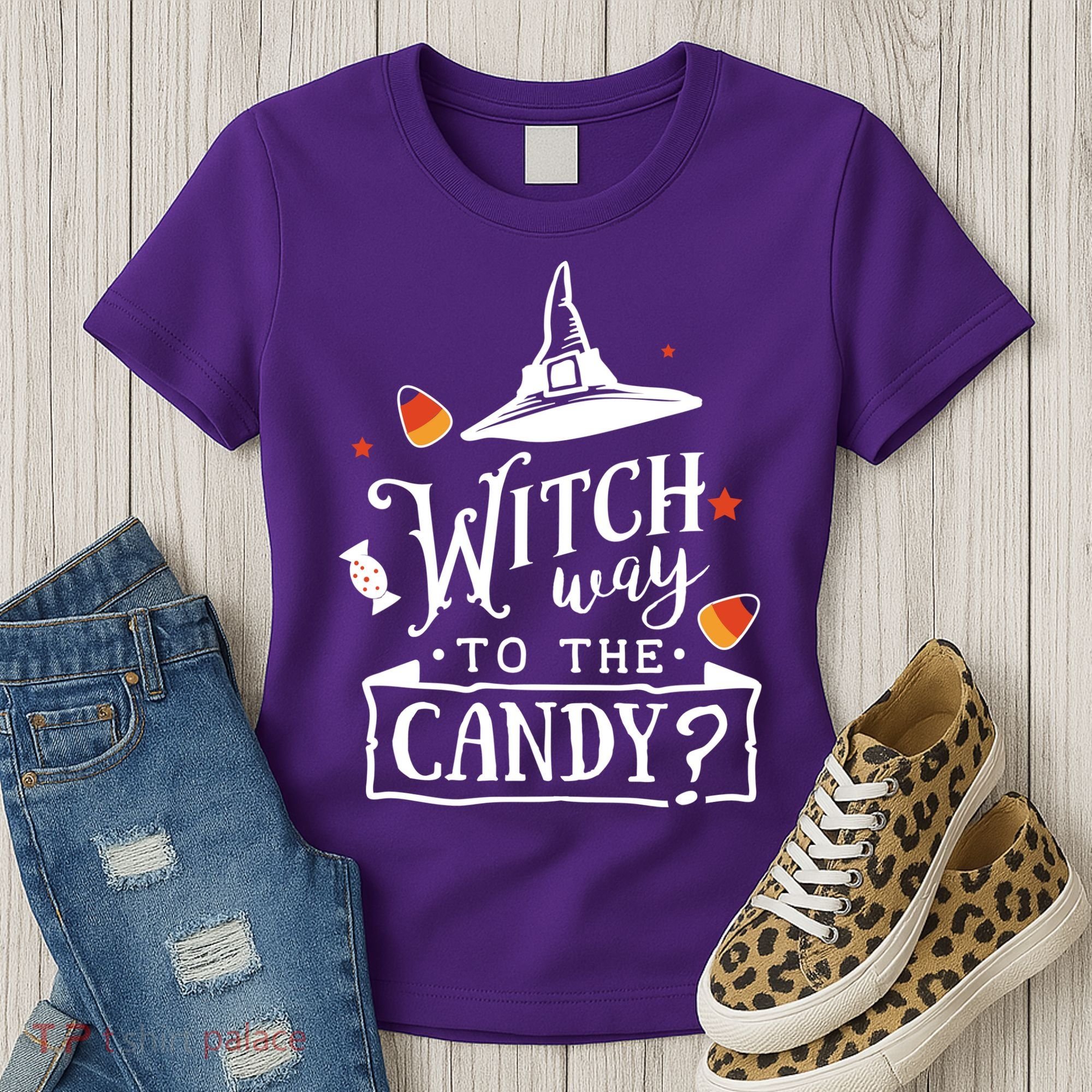 Witch Way To The Candy? Women's T-Shirt