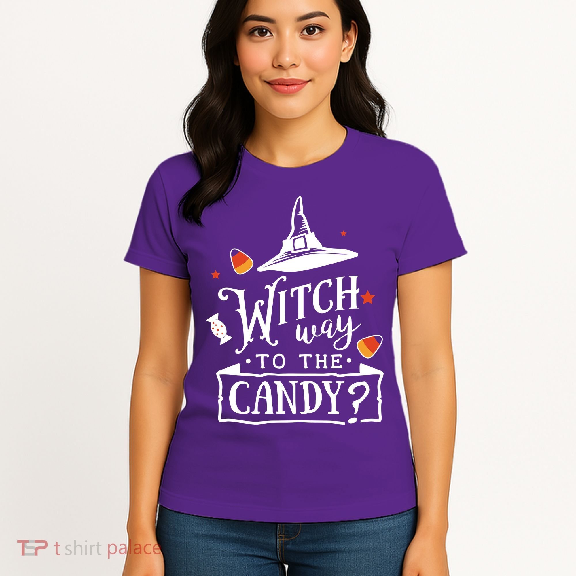 Witch Way To The Candy? Women's T-Shirt