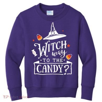 Witch Way To The Candy? Kids Sweatshirt