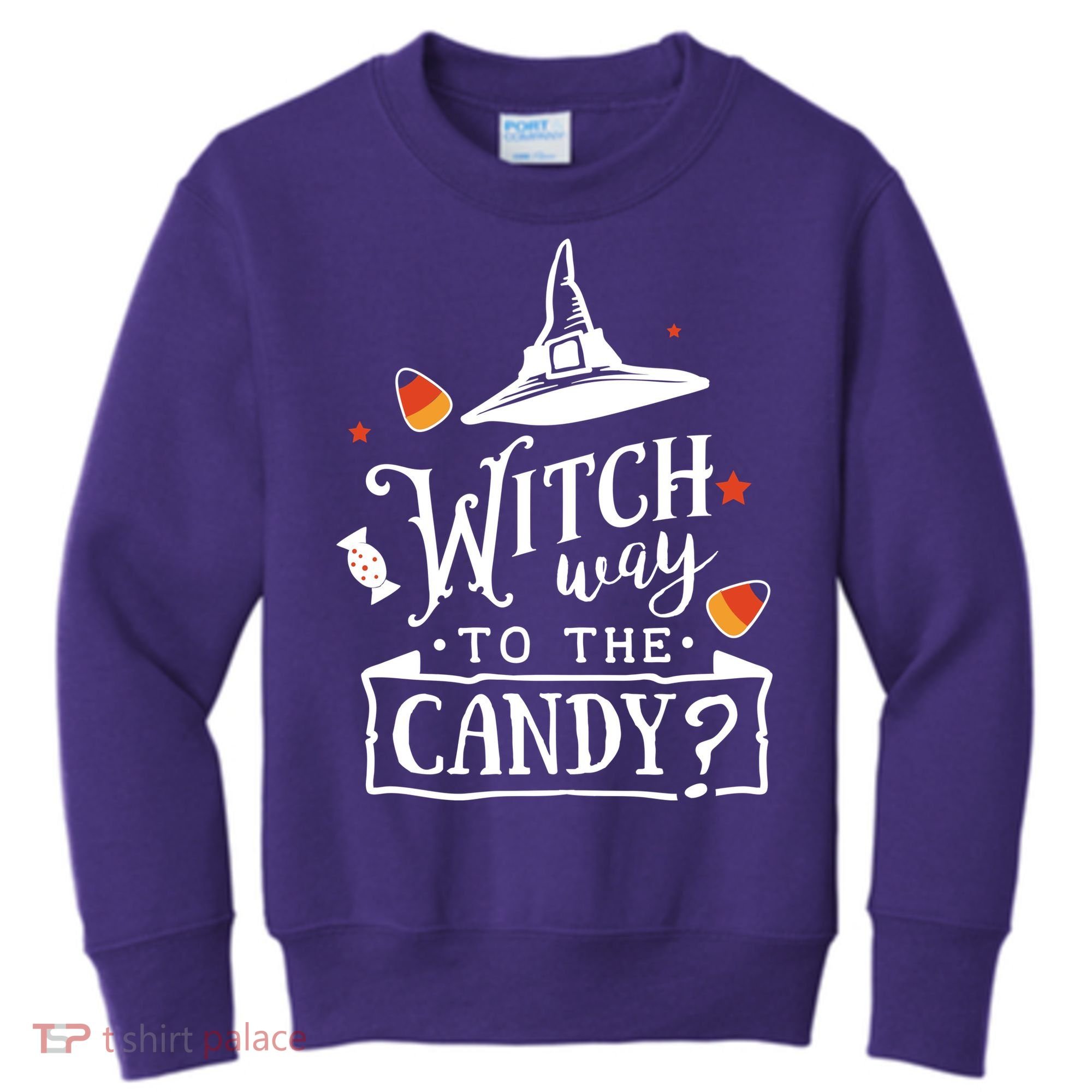 Witch Way To The Candy? Kids Sweatshirt