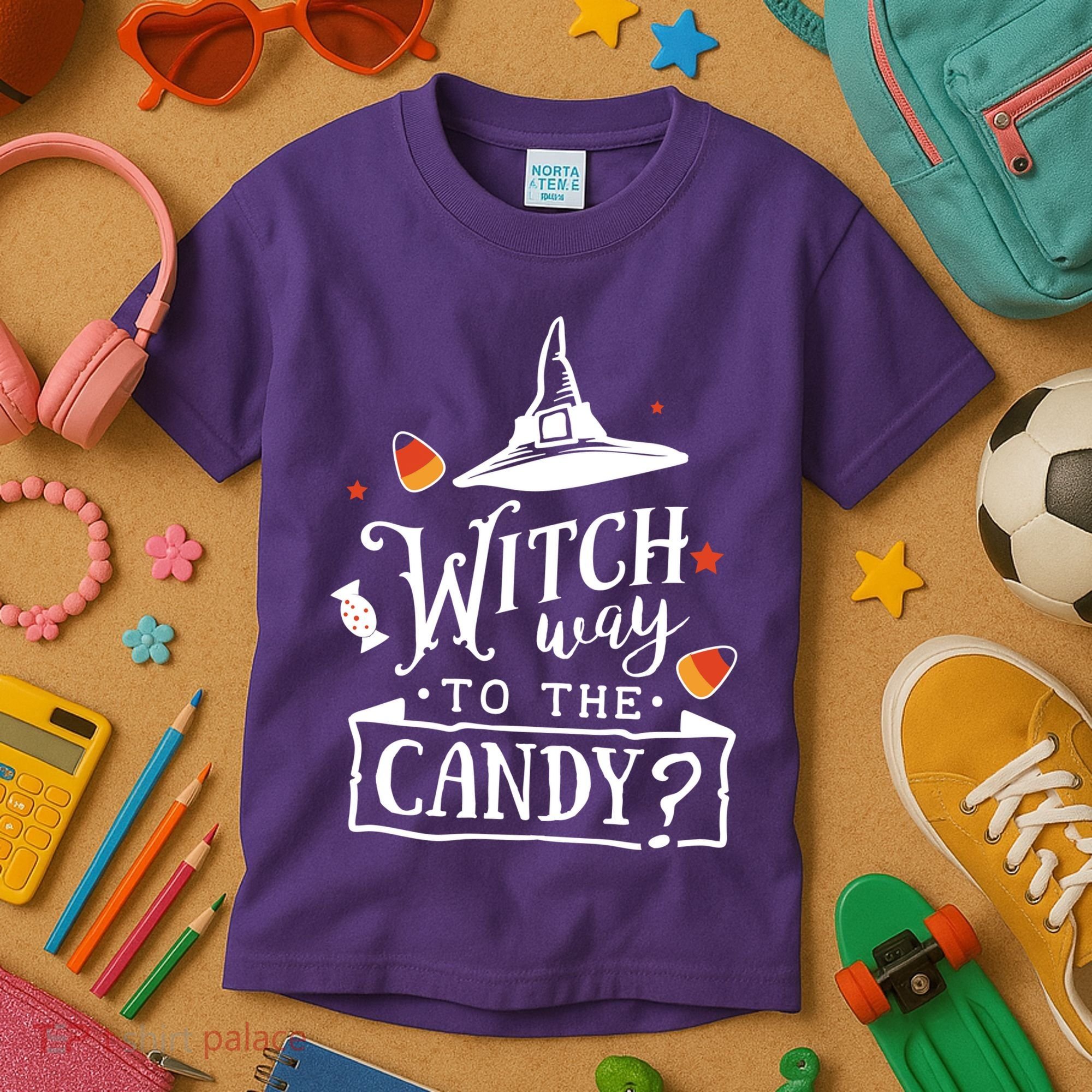 Witch Way To The Candy? Kids T-Shirt