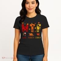 WTF Wine Turkey Family Funny Thanksgiving Women's T-Shirt thumb 4