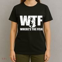 Wtf Wheres The Fish Funny Fishing Gifts Fathers Day T-Shirt thumb 4