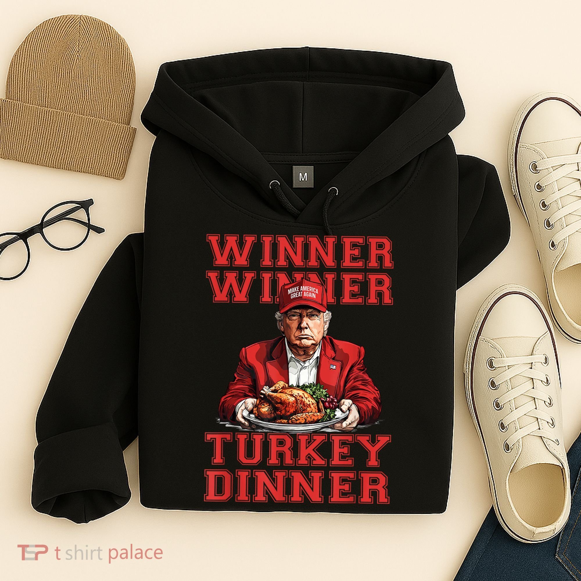 Winner Winner Turkey Dinner Donald Trump Usa Thanksgiving Hoodie