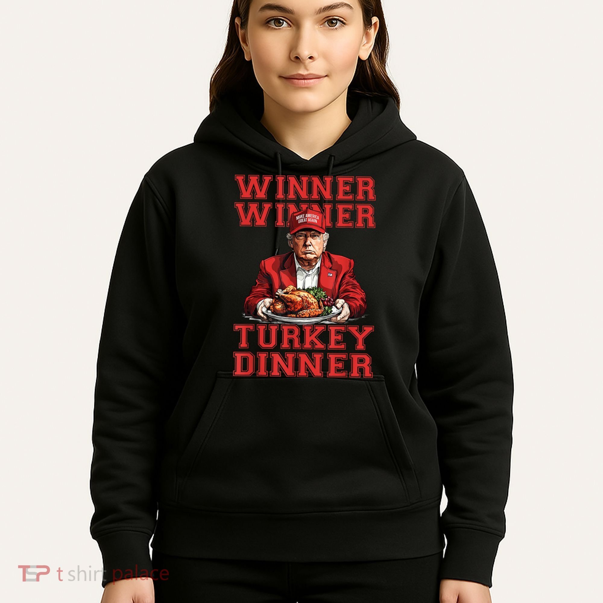 Winner Winner Turkey Dinner Donald Trump Usa Thanksgiving Hoodie
