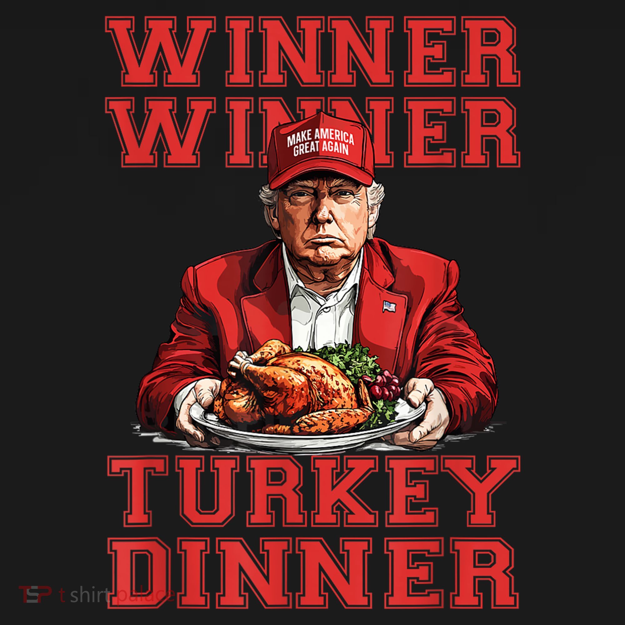 Winner Winner Turkey Dinner Donald Trump Usa Thanksgiving Hoodie