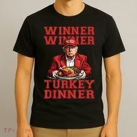Winner Winner Turkey Dinner Donald Trump Usa Thanksgiving T-Shirt thumb 3