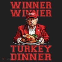 Winner Winner Turkey Dinner Donald Trump Usa Thanksgiving Beanie thumb 2