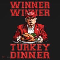 Winner Winner Turkey Dinner Donald Trump Usa Thanksgiving Mousepad thumb 1
