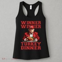 Winner Winner Turkey Dinner Donald Trump Usa Thanksgiving Women's Tank Top thumb 3