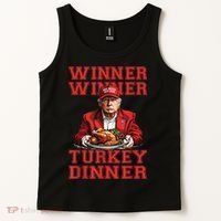 Winner Winner Turkey Dinner Donald Trump Usa Thanksgiving Tank Top thumb 2