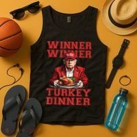 Winner Winner Turkey Dinner Donald Trump Usa Thanksgiving Tank Top thumb 4