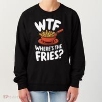 Wtf WhereS The Fries Funny Expression Women's Sweatshirt thumb 0
