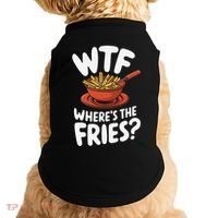 Wtf WhereS The Fries Funny Expression Doggie Tank thumb 0