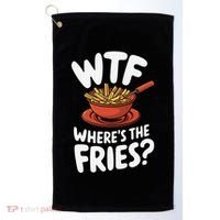 Wtf WhereS The Fries Funny Expression Golf Towel thumb 0