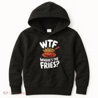 Wtf WhereS The Fries Funny Expression Kids Hoodie thumb 0