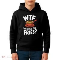 Wtf WhereS The Fries Funny Expression Kids Hoodie thumb 4
