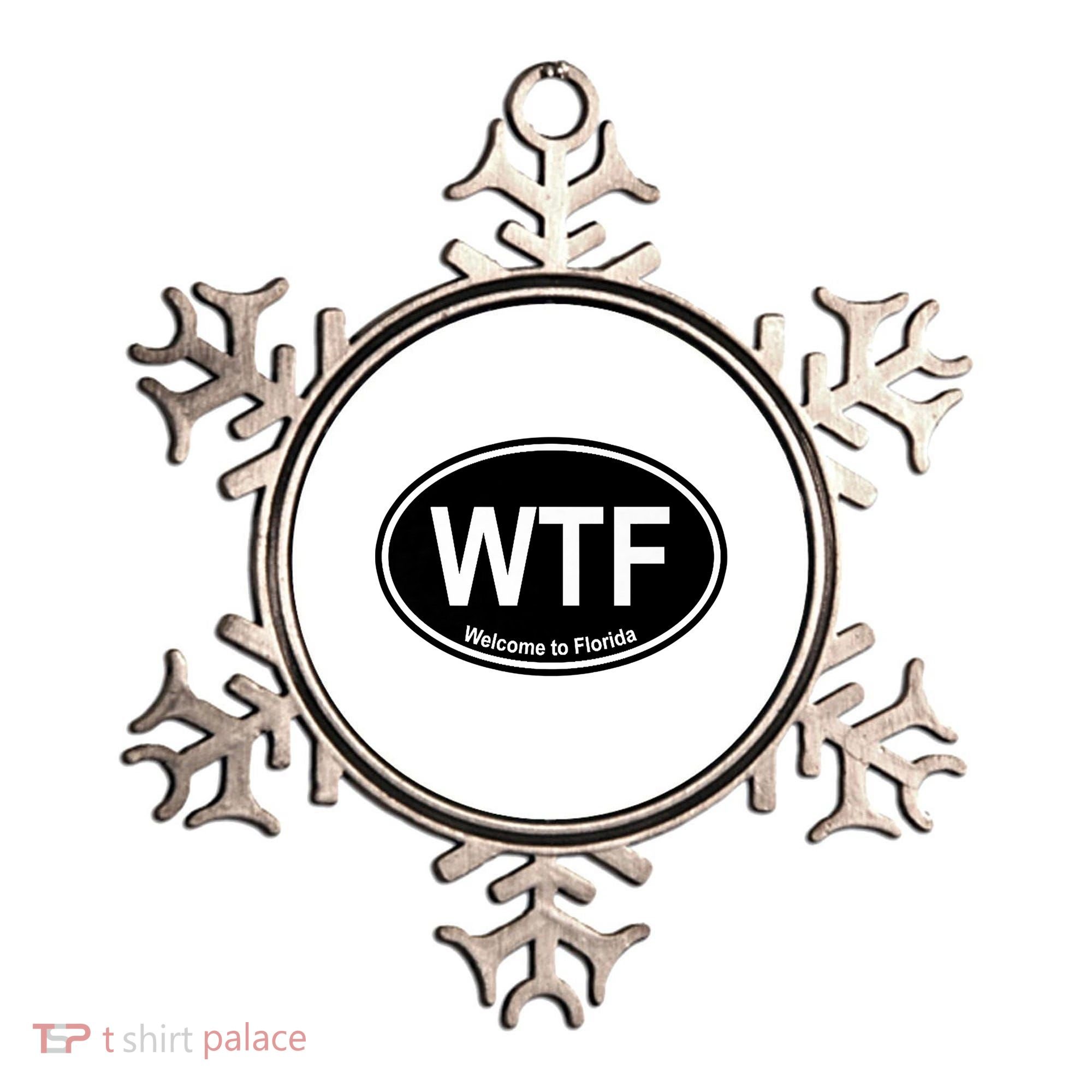 Wtf Welcome To Florida Ornament