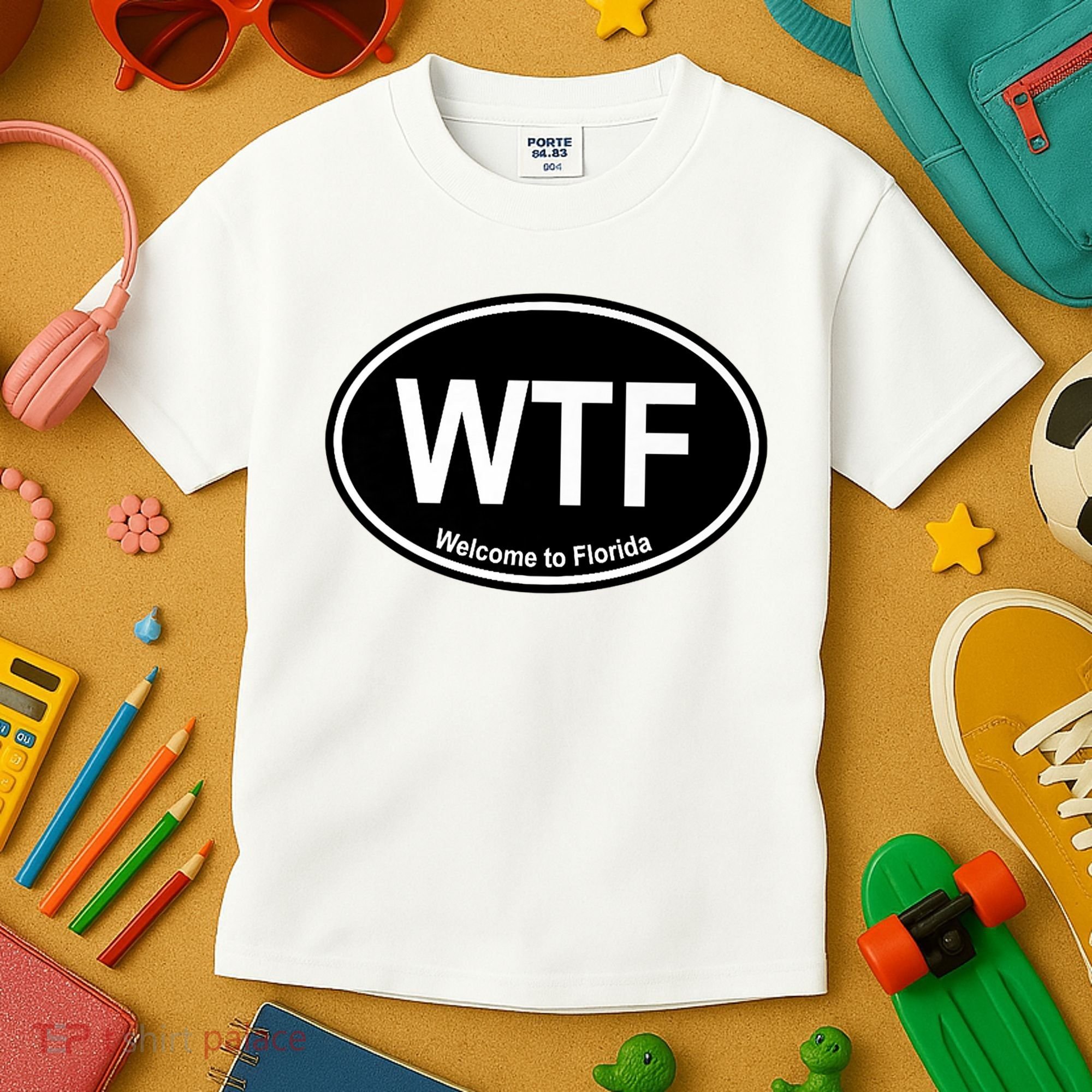 Wtf Welcome To Florida Kids T-Shirt
