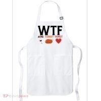 WTF Wine Turkey Family Funny Thanksgiving Apron thumb 0