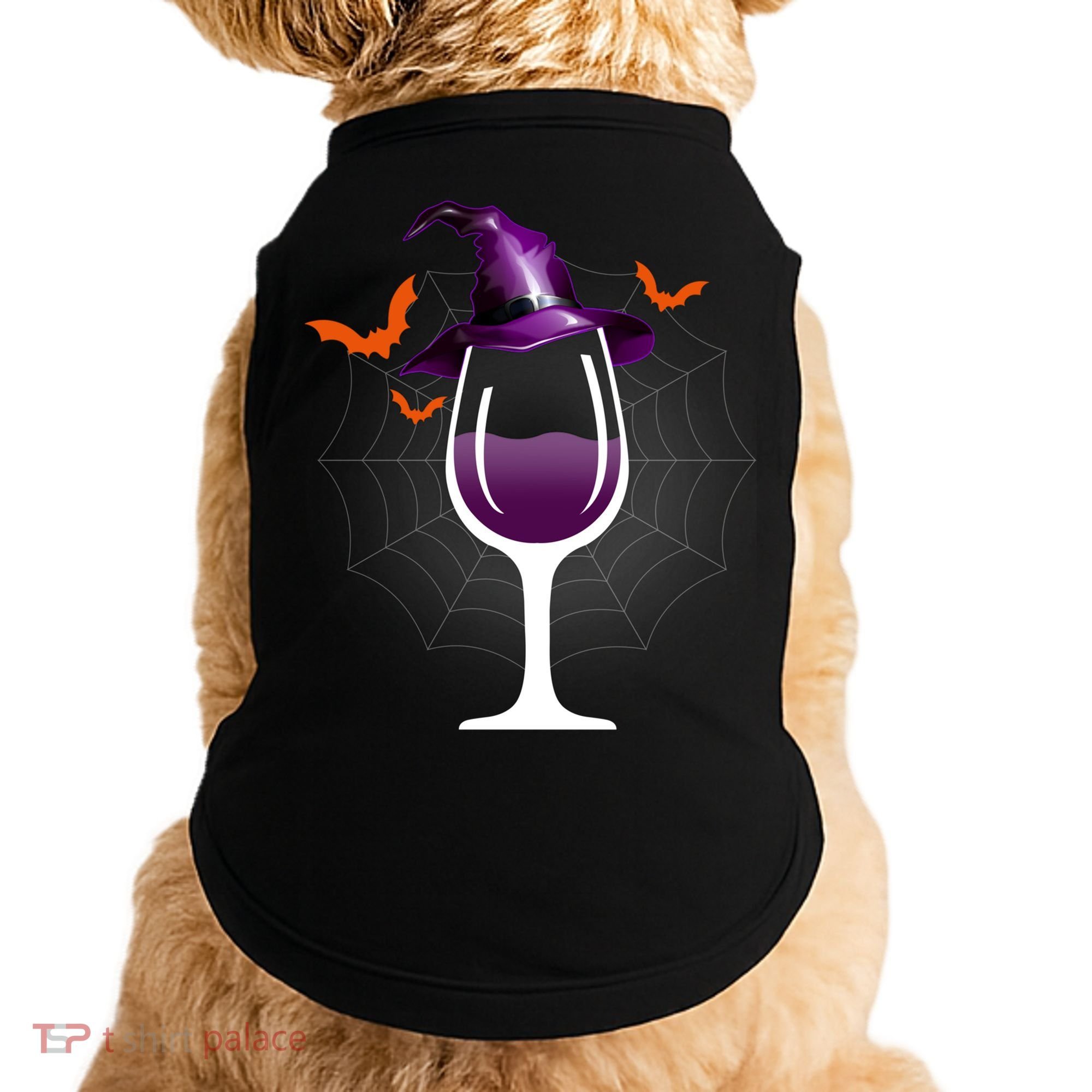 Witch Way To The Wine Witch And Wine Funny Halloween Meaningful Gift Doggie Tank