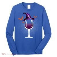 Witch Way To The Wine Witch And Wine Funny Halloween Meaningful Gift Long Sleeve Shirt thumb 0
