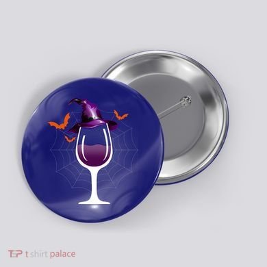 Witch Way To The Wine Witch And Wine Funny Halloween Meaningful Gift Button