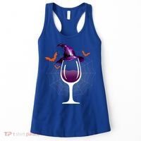 Witch Way To The Wine Witch And Wine Funny Halloween Meaningful Gift Women's Tank Top thumb 0