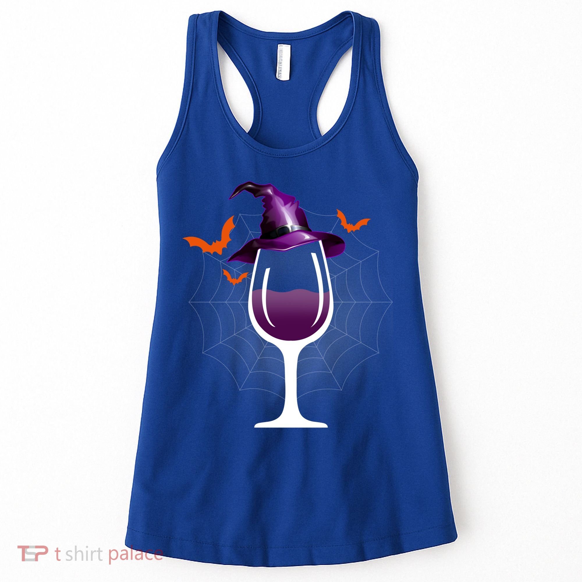 Witch Way To The Wine Witch And Wine Funny Halloween Meaningful Gift Women's Tank Top