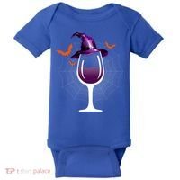 Witch Way To The Wine Witch And Wine Funny Halloween Meaningful Gift Baby Bodysuit thumb 0