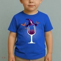 Witch Way To The Wine Witch And Wine Funny Halloween Meaningful Gift Toddler T-Shirt thumb 2