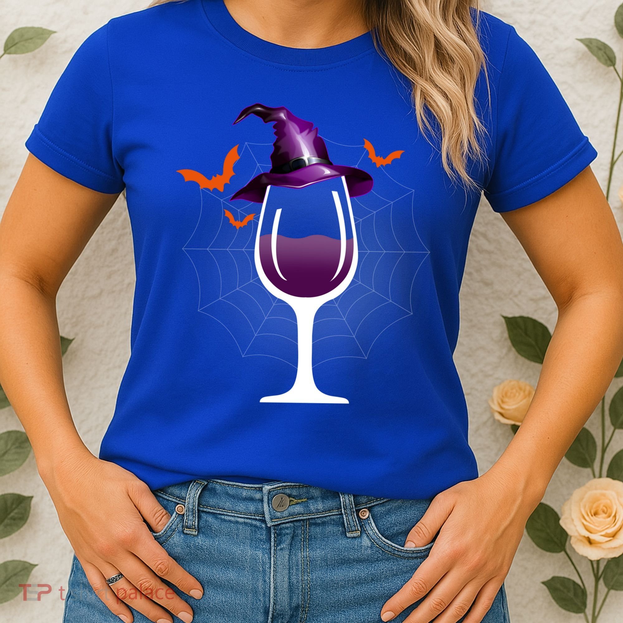 Witch Way To The Wine Witch And Wine Funny Halloween Meaningful Gift Women's T-Shirt