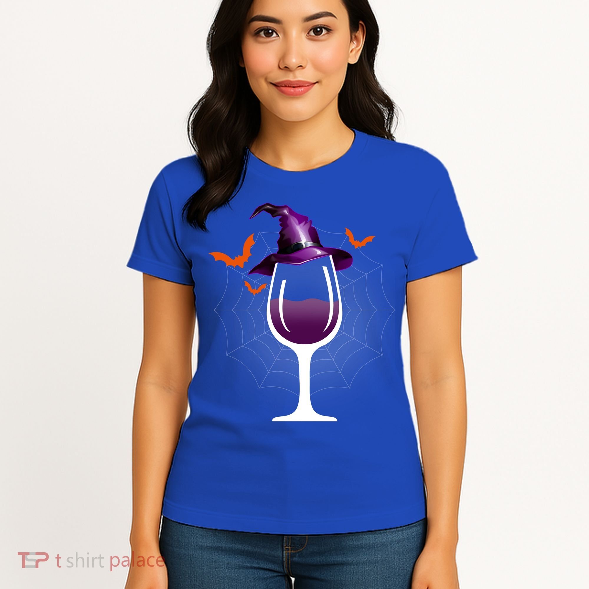 Witch Way To The Wine Witch And Wine Funny Halloween Meaningful Gift Women's T-Shirt
