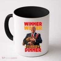 Winner Winner Turkey Dinner Funny Trump Thanksgiving Gift Coffee Mug thumb 0