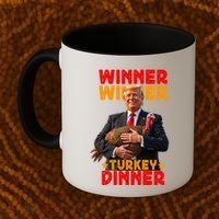 Winner Winner Turkey Dinner Funny Trump Thanksgiving Gift Coffee Mug thumb 2