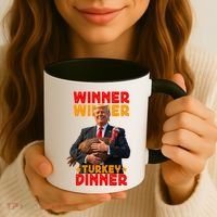 Winner Winner Turkey Dinner Funny Trump Thanksgiving Gift Coffee Mug thumb 3