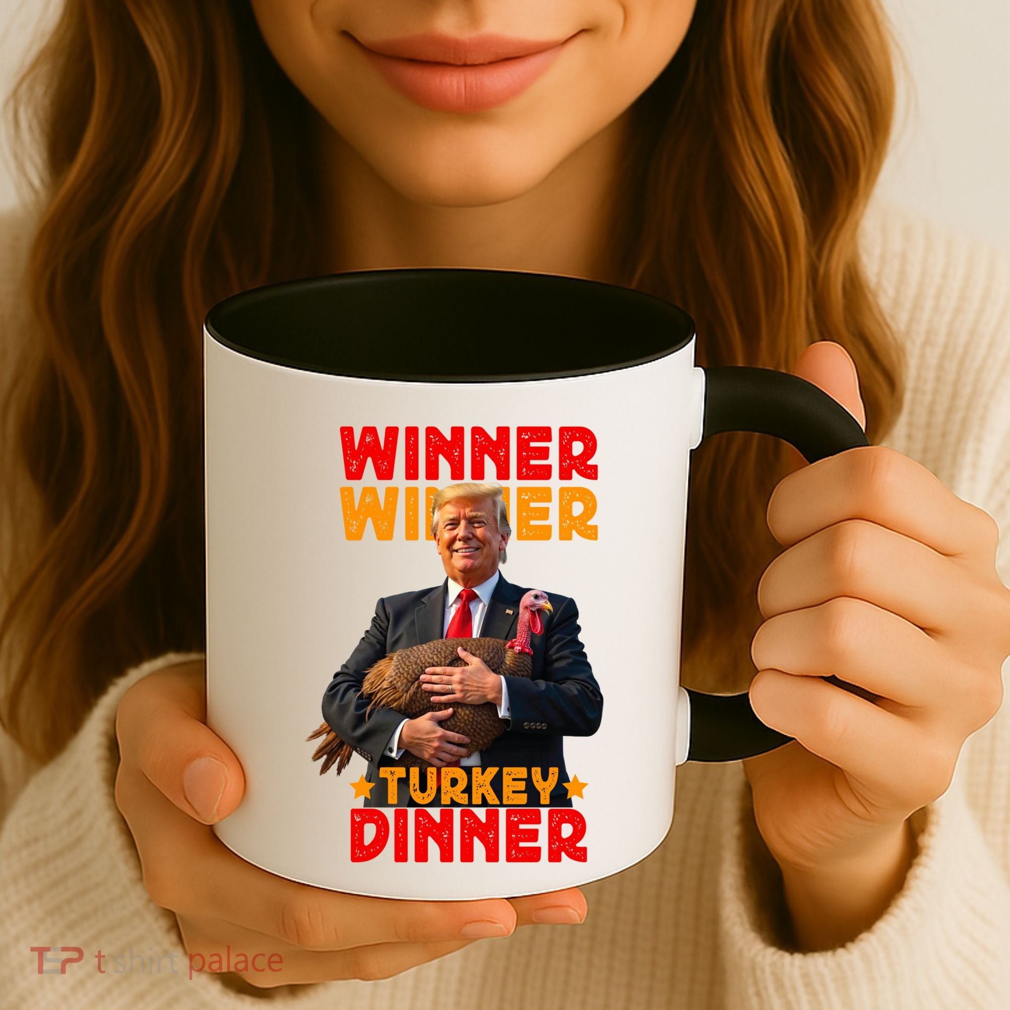 Winner Winner Turkey Dinner Funny Trump Thanksgiving Gift Coffee Mug