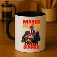 Winner Winner Turkey Dinner Funny Trump Thanksgiving Gift Coffee Mug thumb 4