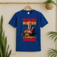 Winner Winner Turkey Dinner Funny Trump Thanksgiving Gift T-Shirt thumb 2