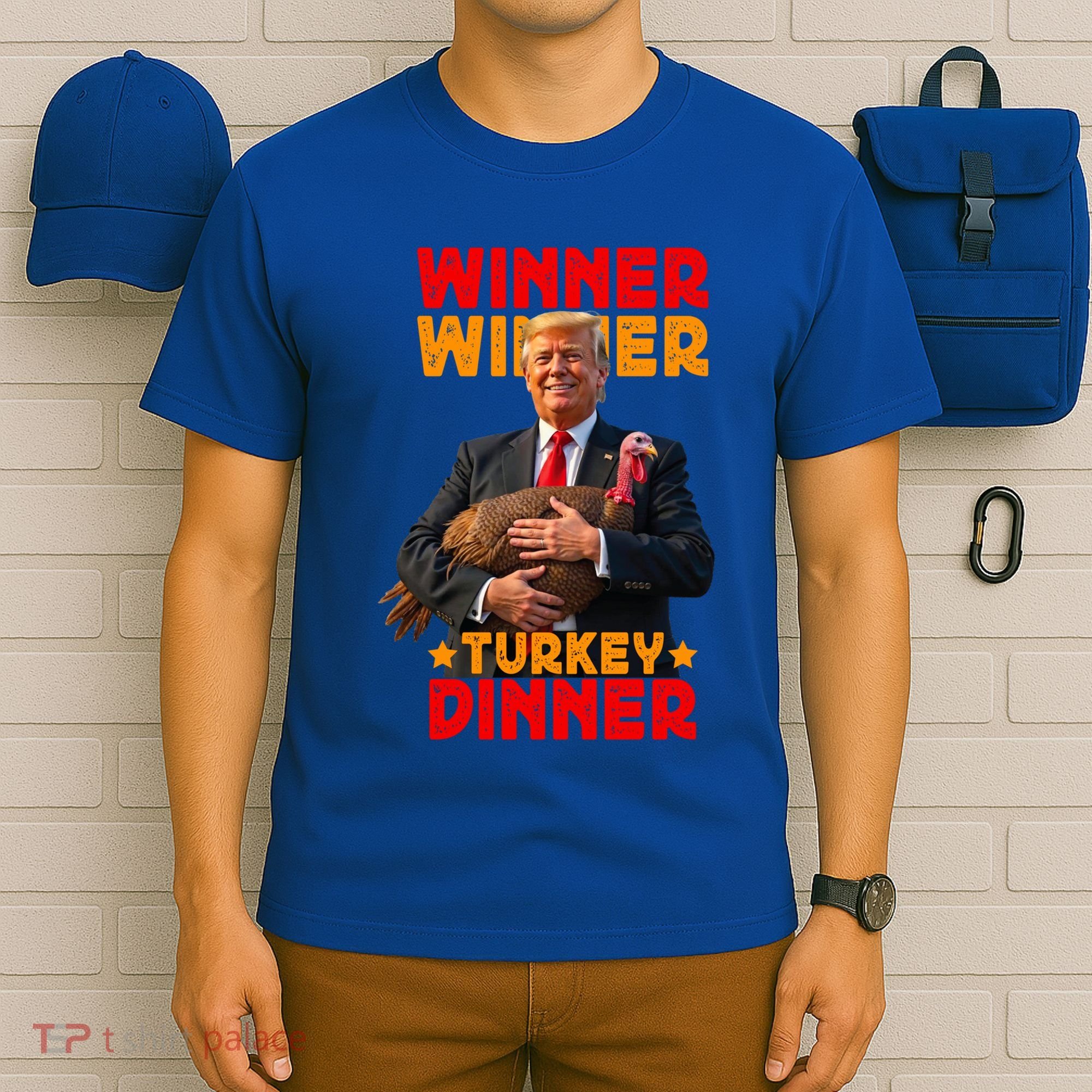 Winner Winner Turkey Dinner Funny Trump Thanksgiving Gift T-Shirt