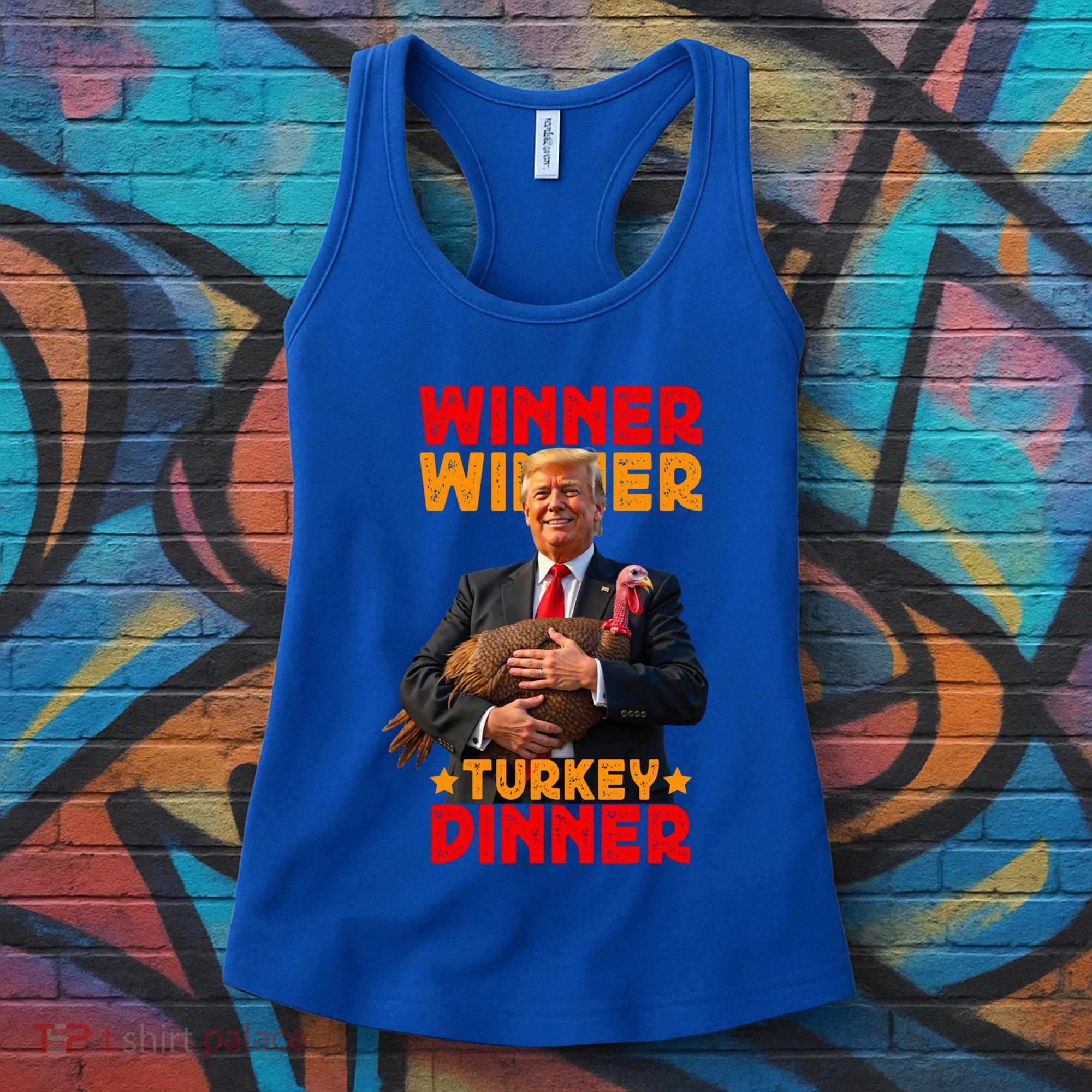Winner Winner Turkey Dinner Funny Trump Thanksgiving Gift Women's Tank Top