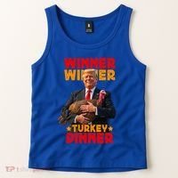 Winner Winner Turkey Dinner Funny Trump Thanksgiving Gift Tank Top thumb 2