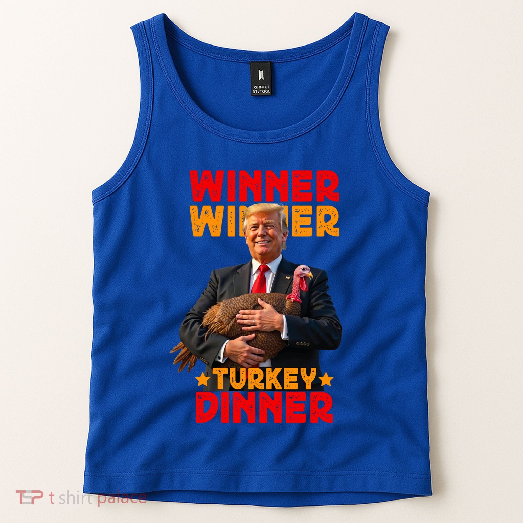 Winner Winner Turkey Dinner Funny Trump Thanksgiving Gift Tank Top