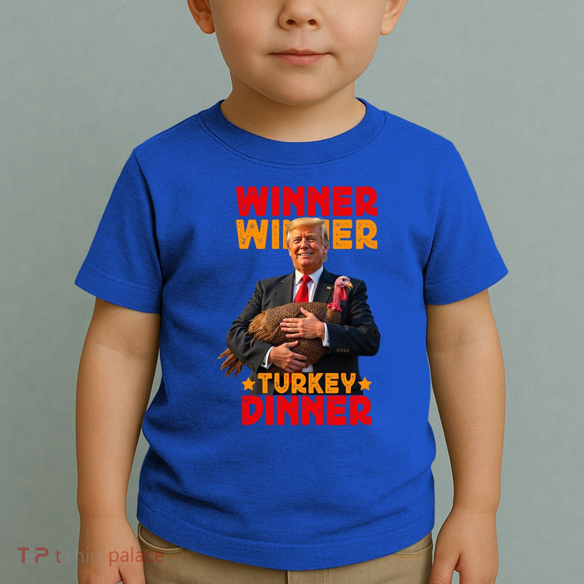 Winner Winner Turkey Dinner Funny Trump Thanksgiving Gift Toddler T-Shirt