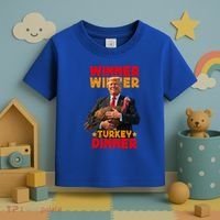 Winner Winner Turkey Dinner Funny Trump Thanksgiving Gift Toddler T-Shirt thumb 3