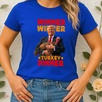 Winner Winner Turkey Dinner Funny Trump Thanksgiving Gift Women's T-Shirt thumb 2