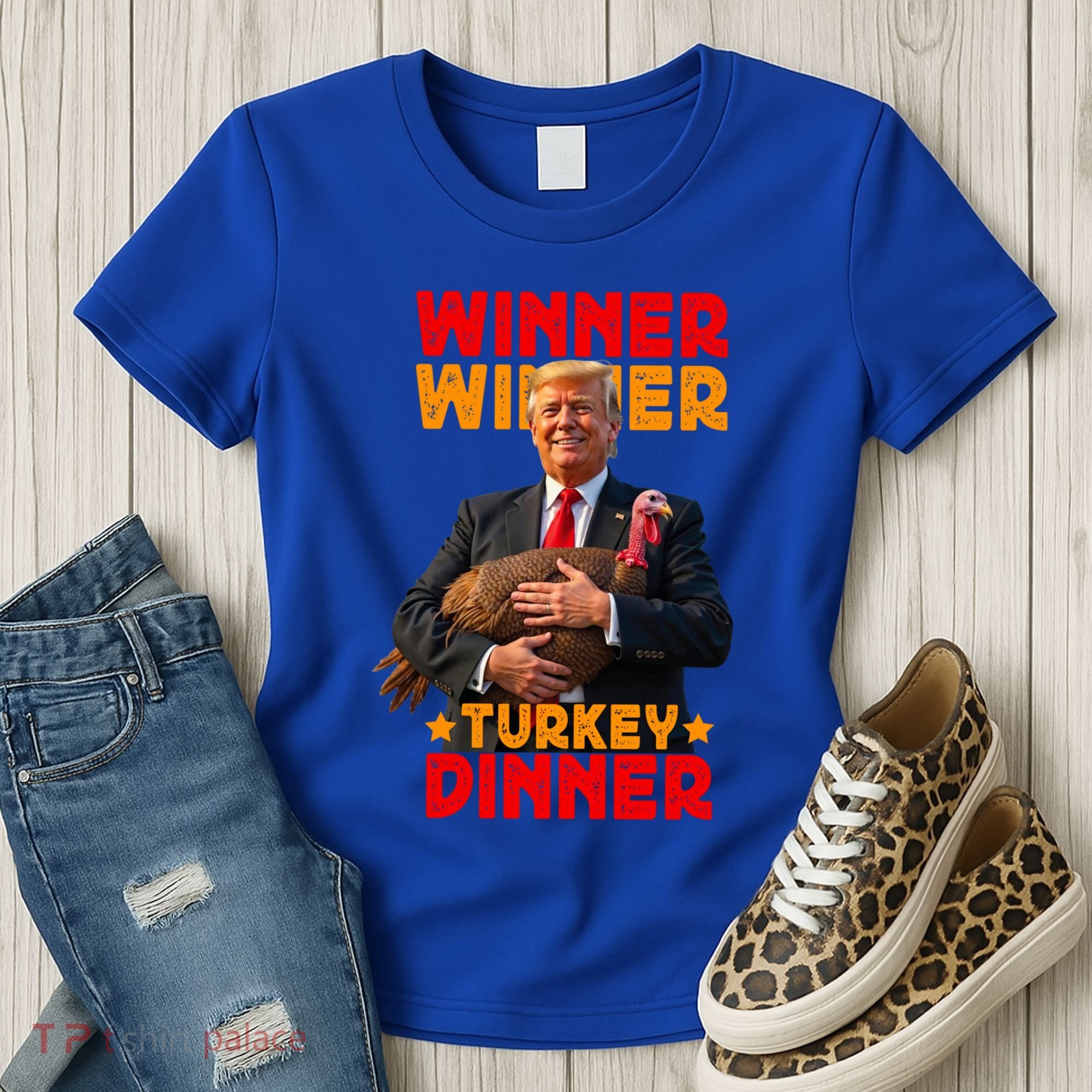 Winner Winner Turkey Dinner Funny Trump Thanksgiving Gift Women's T-Shirt