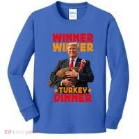 Winner Winner Turkey Dinner Funny Trump Thanksgiving Gift Kids Long Sleeve Shirt thumb 0
