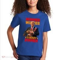 Winner Winner Turkey Dinner Funny Trump Thanksgiving Gift Kids T-Shirt thumb 2