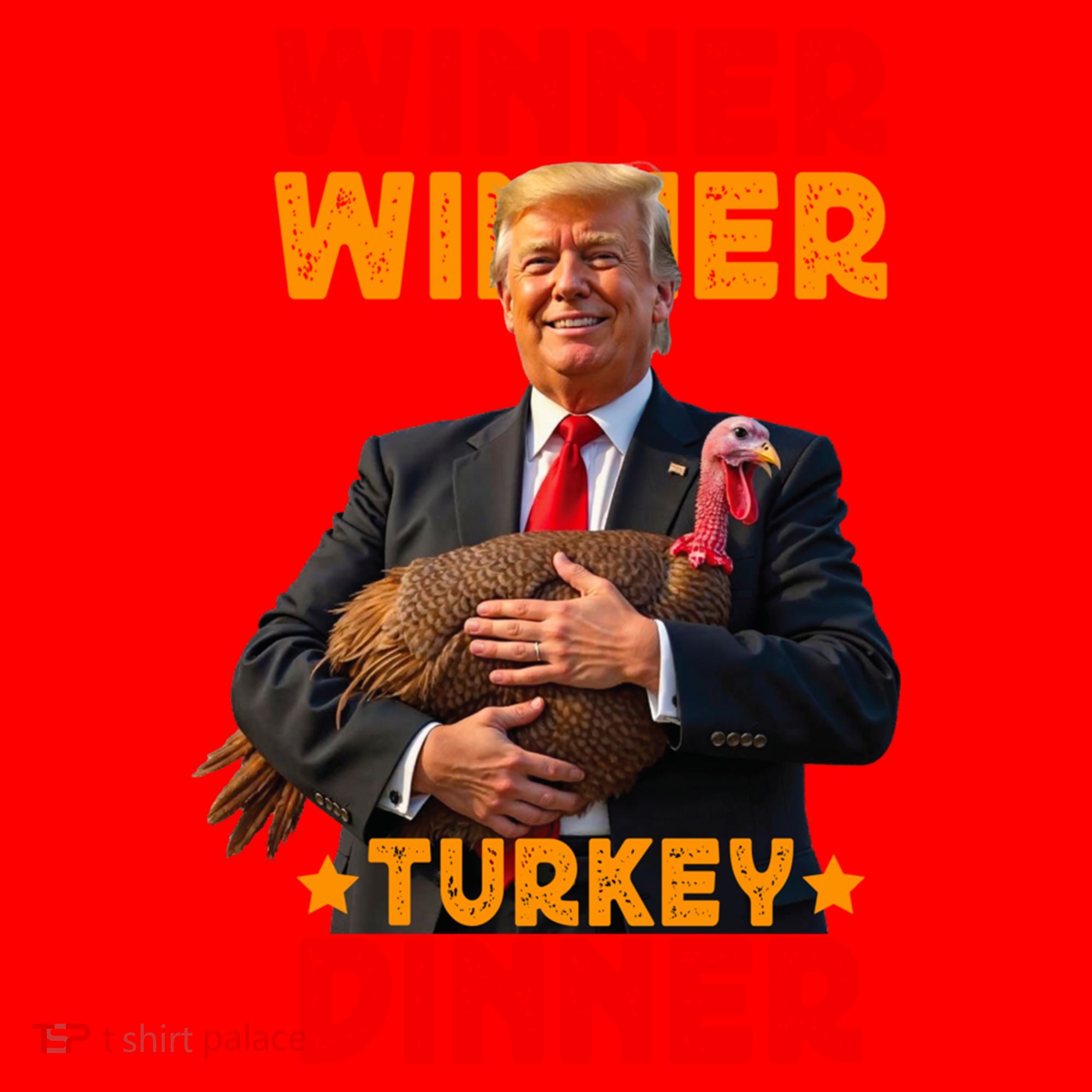 Winner Winner Turkey Dinner Funny Trump Thanksgiving Gift Santa Hat